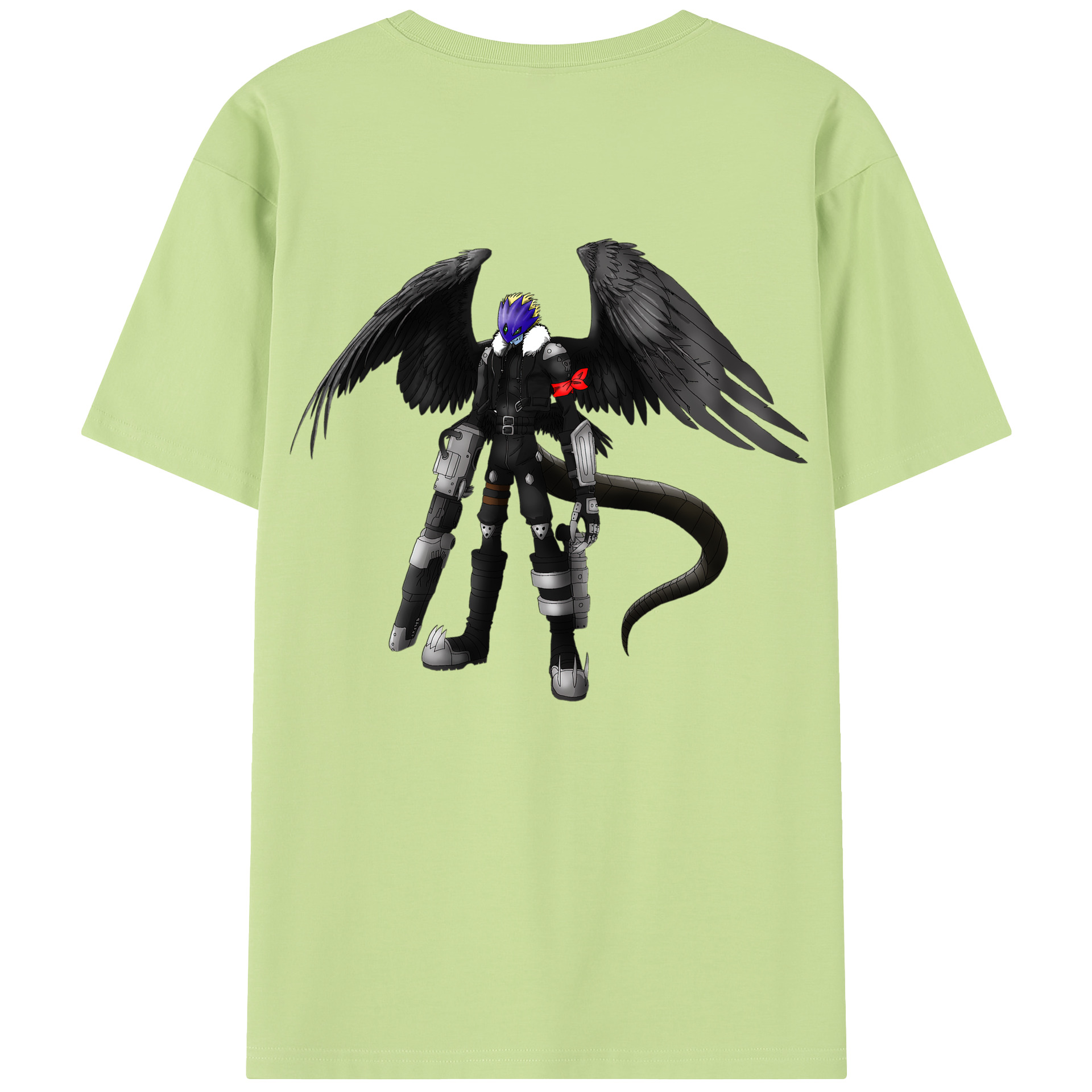 （画像用） Digimon デジタルモンスター/デジモン 綿100％半袖Tシャツ（背面プリント）